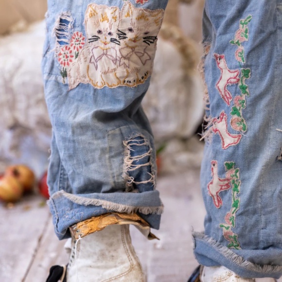 🐑MAGNOLIA PERL LIL’ FRIENDS MINER DENIMS🐑 - Picture 7 of 8